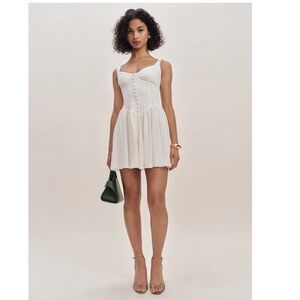 Reformation Wynn Dress Ivory - Size 12
